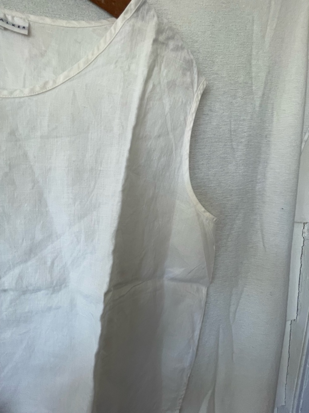 BRYN WALKER white new without tags  100% linen size L - Picture 7 of 7